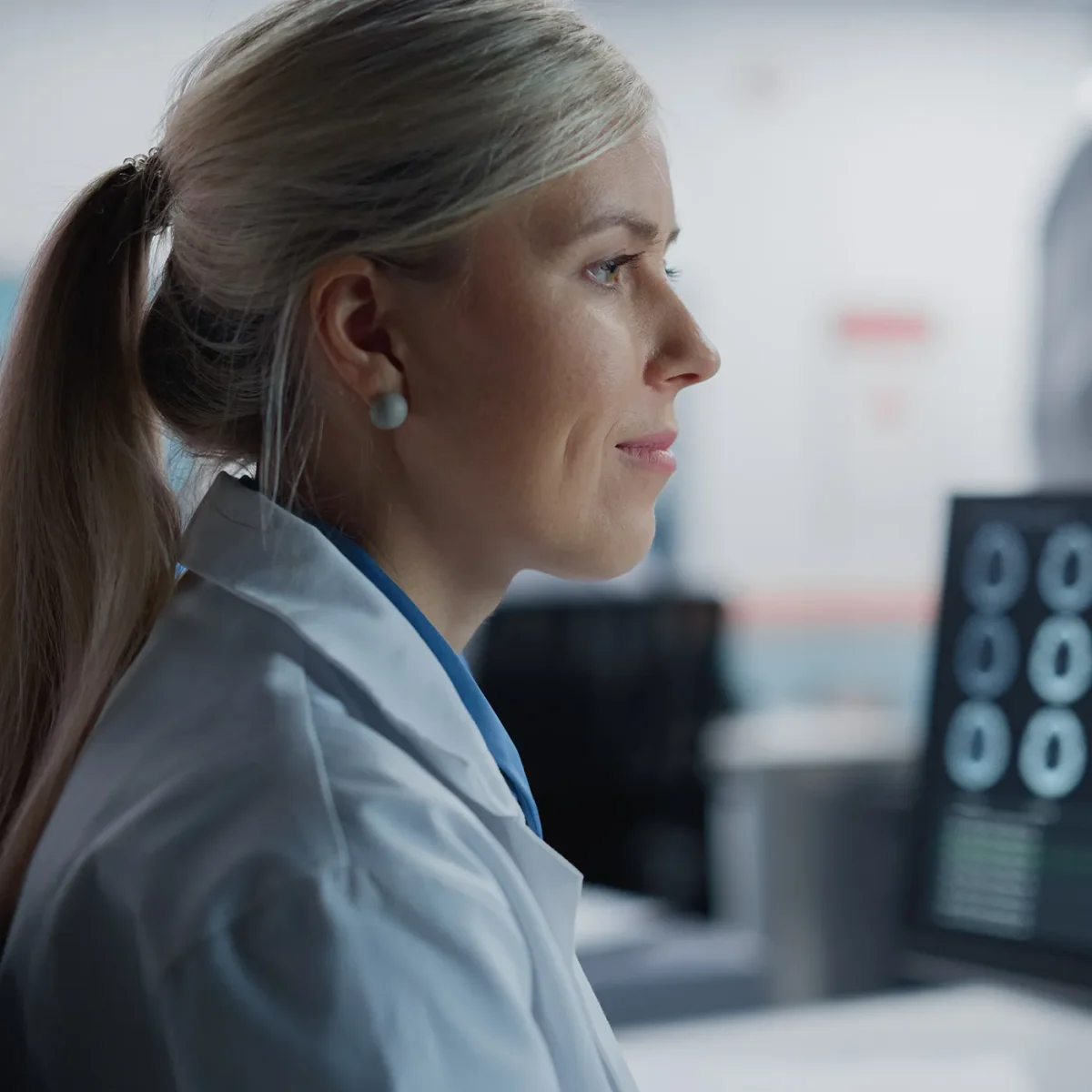 Female Scientist working at a lab
